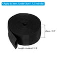thumbnail image 2 of 1.8" 13FT Protective Hose Sleeve with Snap Fastener, Polyester Fiber Cable Cover Sheath Protection, Black, 2 of 5