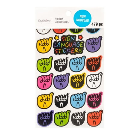 UPC: 0195158501360 | Sign Language Sticker Book by Recollections™