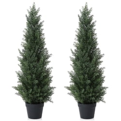 DR.Planzen 3 ft Artificial Cedar Trees 2-Pack