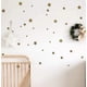 thumbnail image 4 of Círculos autoadhesivos para decoración y habitaciones infantiles - Pegatinas de pared con punta dorada y diseño de cielo estrellado, 4 of 7
