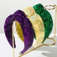 thumbnail image 4 of Shining Hairband Hoop for Women Luxurious Colorful Full Headbands Full-head Coverage Non-slip Snug Fit Headband Sponge Accessories Fashion Glitter Headband, 4 of 4