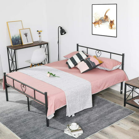Homylin Full Size Metal Bed Frame, How Much Does A Full Size Metal Bed Frame Cost