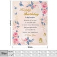 thumbnail image 6 of Yibo Birthday Unique Birthday Gift for Mom Blankets Gift Blanket Flannel Soft and Comfortable Anti-static Bed Sofa Blanket, 6 of 7