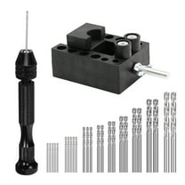 MLINS 27 Pcs Pin Vise Hand Drill Tool Manual Punch Kit Assorted