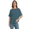 thumbnail image 6 of Women's Casual Short Sleeve Crew Neck T-Shirts, 6 of 6