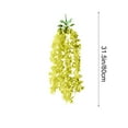 thumbnail image 2 of Hiroekza Lilac Artificial Hanging Flowers Garland Vines Faux Hanging Flowers 80cm Plastic Fake Flower Wedding Home Office Arch Decoration Yellow, 2 of 6
