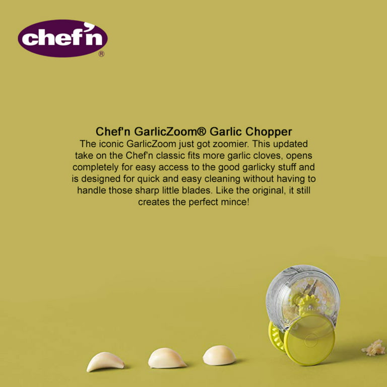 Chef'n Garlic Zoom, Allium sativum, chef, We're ready to zoom into the  weekend! The Chef'n Garlic Zoom is a great gadget for garlic lovers!