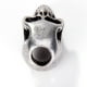 thumbnail image 5 of Collar Hugo Metal plateado colgante Cráneo cadena, 5 of 7