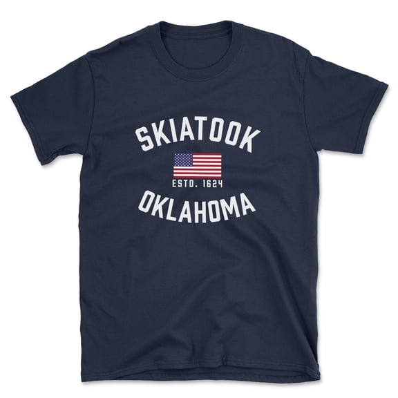 Skiatook Oklahoma Patriot Men's Cotton T-Shirt