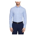 thumbnail image 1 of Camisa de vestir Tommy Hilfiger, entallada, de sarga elástica, para hombre, azul, 1 of 5