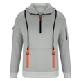 thumbnail image 4 of pstuiky hombres de manga larga, Sudadera deportiva informal con capucha y mangas largas para hombre Tops de hombre xxxl, 4 of 6