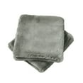 thumbnail image 3 of Home Soft Things Heavy Faux Fur 2 Piece Throw Pillow Cover Set - Silver - 14" x 26", 3 of 5