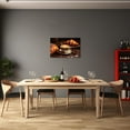 thumbnail image 3 of ZHONGYUTONG Kitchen Wall Art Coffee Bean Latte Croissant Canvas&nbsp;Prints Vintage Brown Food Pictures Artwork Decor for Restaurant Dining Room Cafe Bar Framed (28.00" x 42.00"), 3 of 6