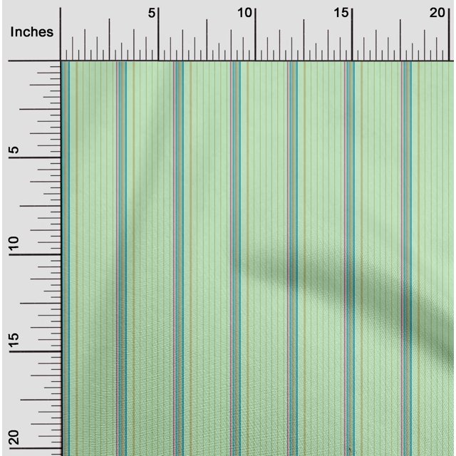 oneOone Georgette Viscose Fabric Vertical Stripe Print Sewing Fabric BTY 42 Inch Wide