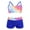 Royal Blue, variant on YiZYiF Girls 2PCS Tankini Swimsuit Bowknot Back Tops with Wide Elastic Waistband Bottoms Bathing Suit Royal Blue 12