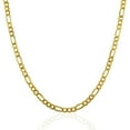 thumbnail image 2 of 3.5mm 14k Yellow Gold Lite Figaro Chain 18 in, 2 of 4