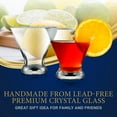 thumbnail image 2 of NutriChef 8.4oz Clear Martini Glasses, 2 Heavy Base Hand Blown Elegant Stemless Cocktail Glassware, 2 of 7