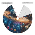 thumbnail image 2 of Sikiie Colorful Planet Universe 30-48 inches {designName} Print Christmas Tree Skirt Snowman Xmas Tree Skirt with Edge Christmas Decorations for Holiday Party, 2 of 7