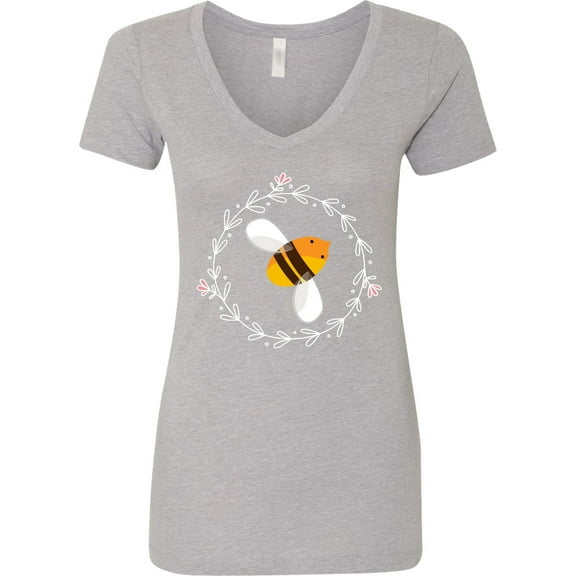 Inktastic Bee Cute Kids Honeybee Women's V-Neck T-Shirt
