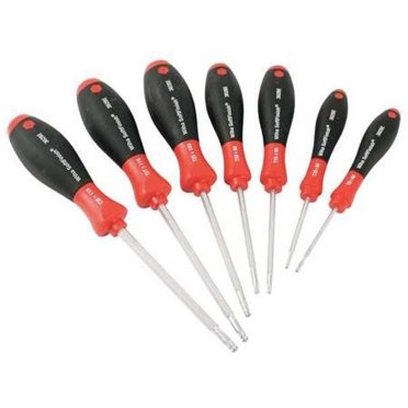 Wiha 36492 7-Piece T-Handle Torx Set - T9 To T30 - Chrome Vanadium Steel