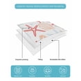 thumbnail image 5 of Ocean Orange Red Twin XL Size Down Alternative Comforter, Lightweight Comforter Quilt Bedding Set with Pillow Shams Coastal Starfish Coral Shell Marine All Seasons Bed Comforter Duvet Insert 68"x98", 5 of 7
