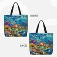 thumbnail image 2 of Balery Sea World Bolsa de Mano para Mujeres con Cremallera, Bolsa de Gimnasio con Compartimentos, Bolsa para Laptop, Bolsa para Trabajo, 2 of 7