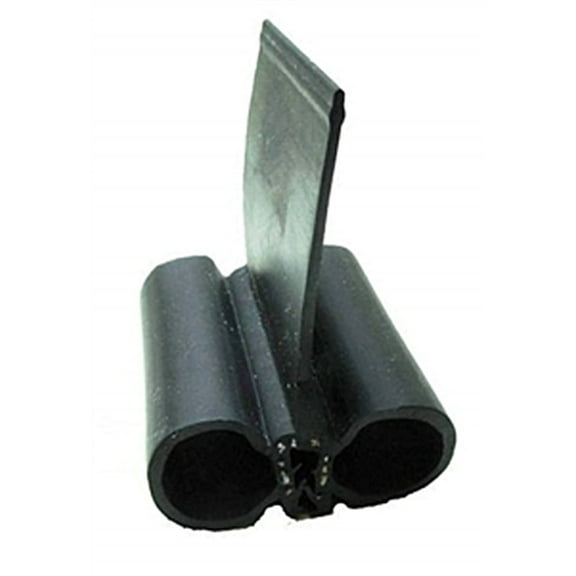 Ap Products 018-478-35 Slide-On Clip Double Bulb Seal With Wiper - 2" X 2-1/4" X 35'