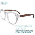 thumbnail image 4 of 2SeeLife Lunettes Rondes Anti-Lumière Bleue pour Hommes et Femmes pour Toutes les Formes de Visage avec Vision Claire - Lunettes de Lecture Robustes pour Femmes et Hommes, 4 of 8