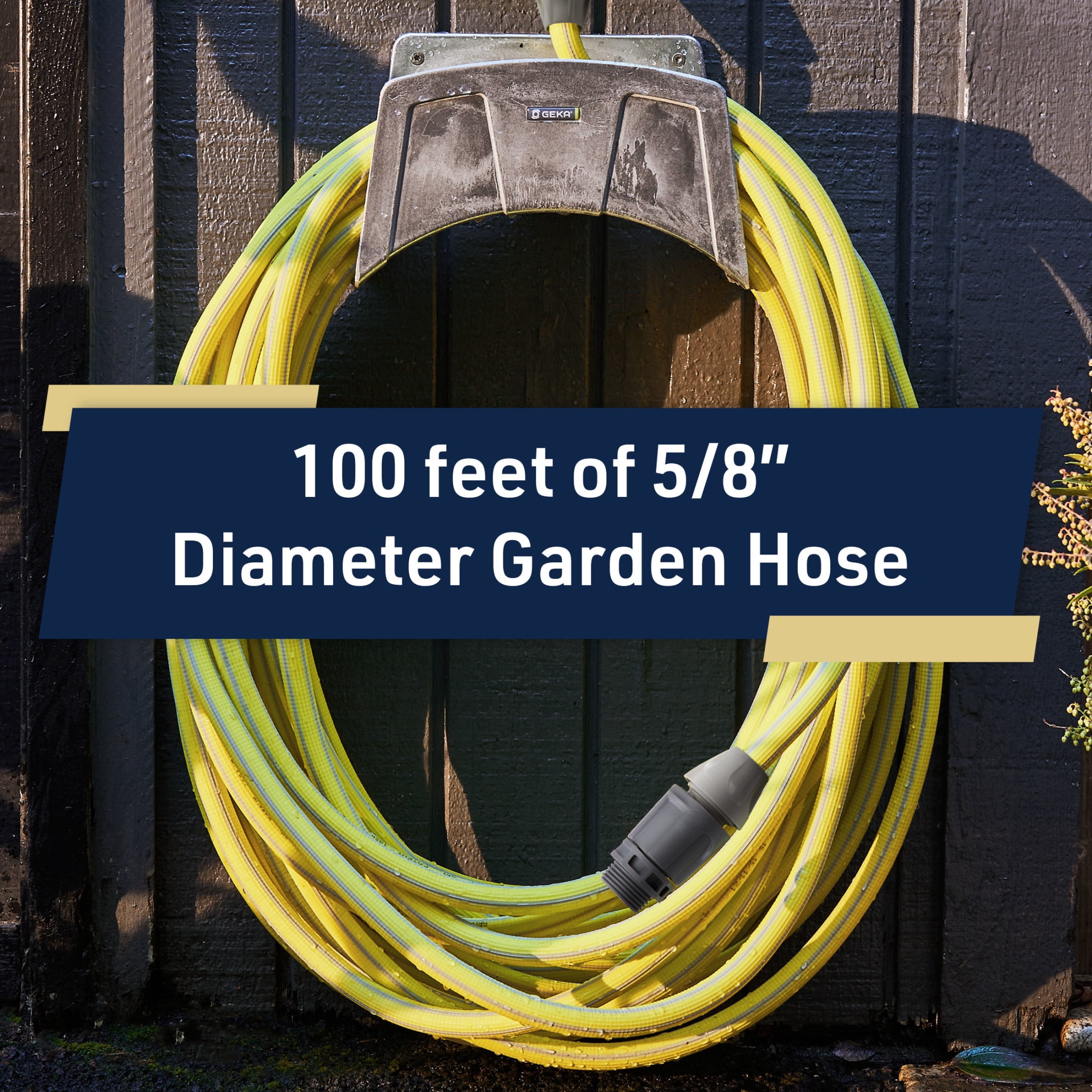 Kings County Tools 100ft Garden Hose - Lightweight No-Kink 3/8in Water Hose