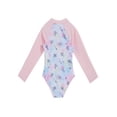 thumbnail image 3 of YONGHS Little Big Girls Floral Palm Rash Guard Shirt Sun Protective Swimsuit Swimwear Multi Horse 6, 3 of 7