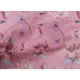 thumbnail image 4 of oneOone Cotton Poplin Light Pink Fabric Flower Watercolor Sewing Craft Project Fabric Prints By Yard 42 Inche Wide, 4 of 4