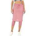 thumbnail image 1 of Legging à Jupe pour Femmes Yoga Entraînement avec Jupe Intégrée Tennis Athlétique Confort Extensible Ajusté, 1 of 4