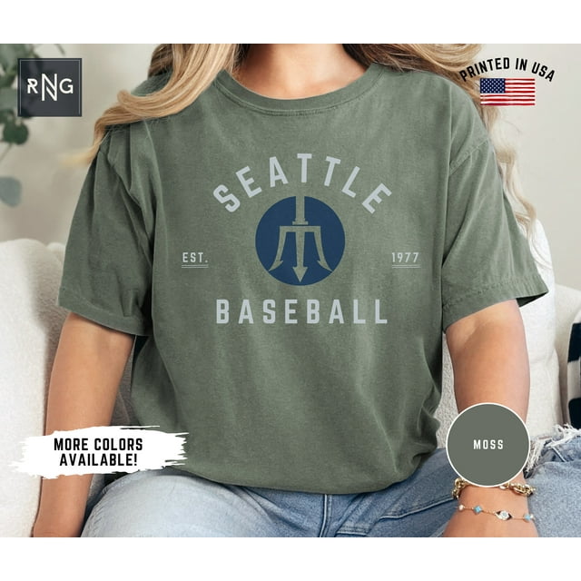 Seattle Baseball Shirt, Mariner Baseball Gameday Shirt, Retro Mariner Shirt, Baseball Fan - Pepper - M
