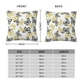thumbnail image 2 of Pofeuu Golden Glitter Butterflies Print Double-sided plush pillowcase Square Throw Pillow Covers Pillows Cover for Living Room Bedroom Sofa Couch Cushion Cover（No pillow core）-24"x24", 2 of 7