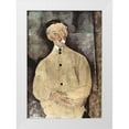 thumbnail image 1 of Modigliani, Amedeo 18x24 White Modern Wood Framed Museum Art Print Titled - Portrait of Monsieur Lepoutre, 1 of 4
