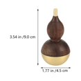 thumbnail image 3 of 1 pieza de calabaza de nogal de cobre puro para decoración del hogar, adorno artesanal de calabaza., 3 of 8