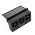 thumbnail image 1 of Sidaley Salidas solares del ventilador de escape del refrigerador auto del ventilador fresco de la salida de aire del coche accionado por el sol 3 Purificadores de aire negro Sidaley VI000653-02B, 1 of 6