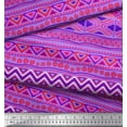 thumbnail image 2 of Soimoi Silk Fabric Aztec Geometric Printed Fabric 1 Yard 42 Inch Wide, 2 of 3