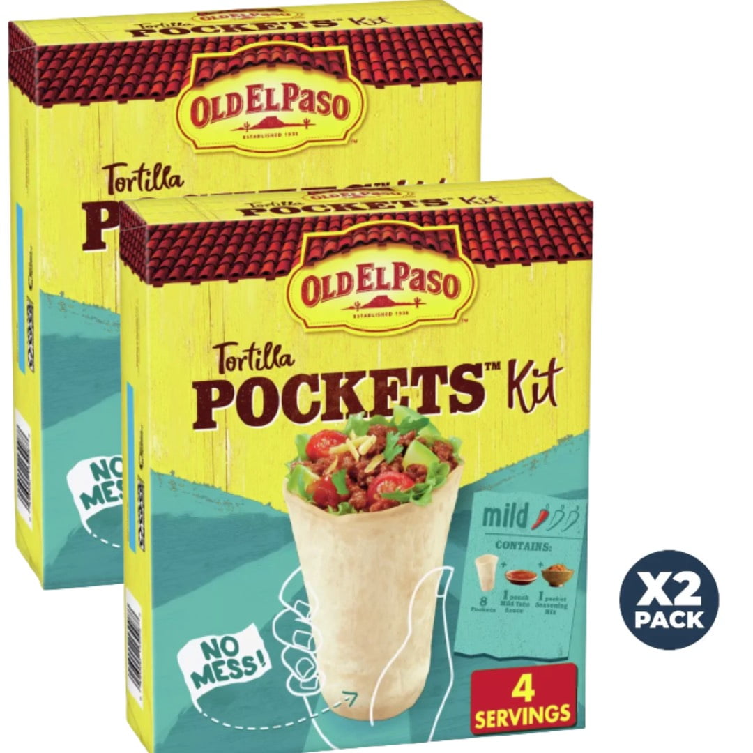 Old El Paso Tortilla Pockets Kit 12.4oz pack of 3