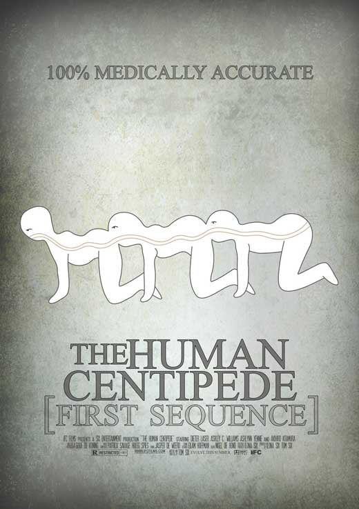 The Human Centipede 2009 11x17 Movie Poster