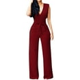 thumbnail image 2 of Vedolay Rompers For Women Summer Women's One Piece Bodycon Romper Club Outfits Front Zipper Shorts Jumpsuit,A M, 2 of 5