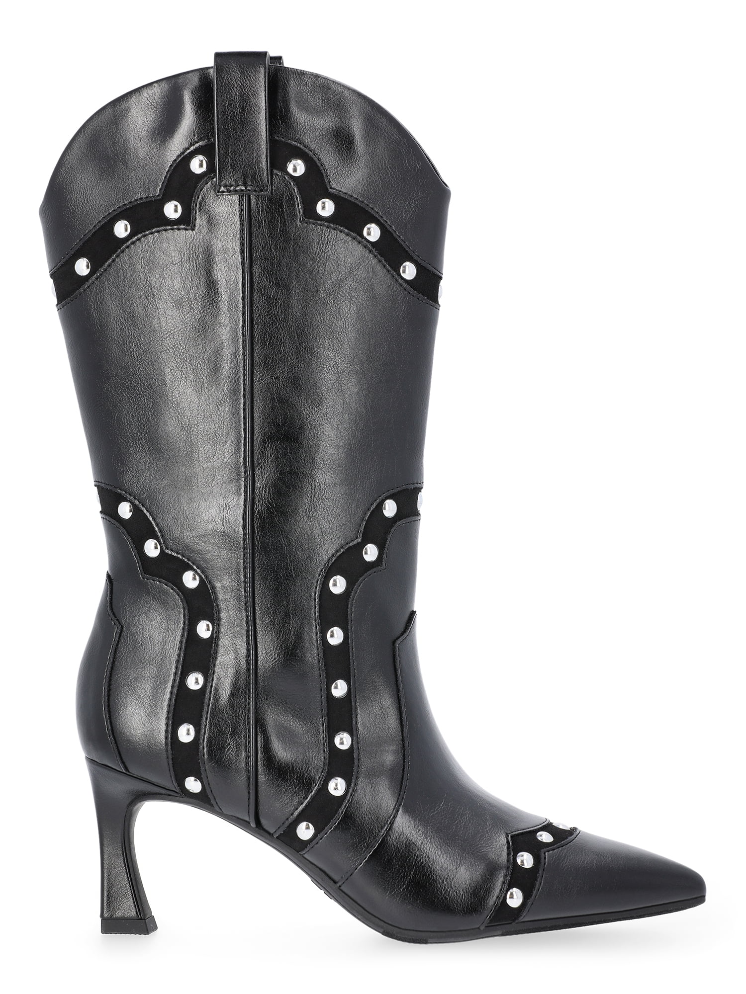 Madden NYC Women's Studded Heeled Western Boots