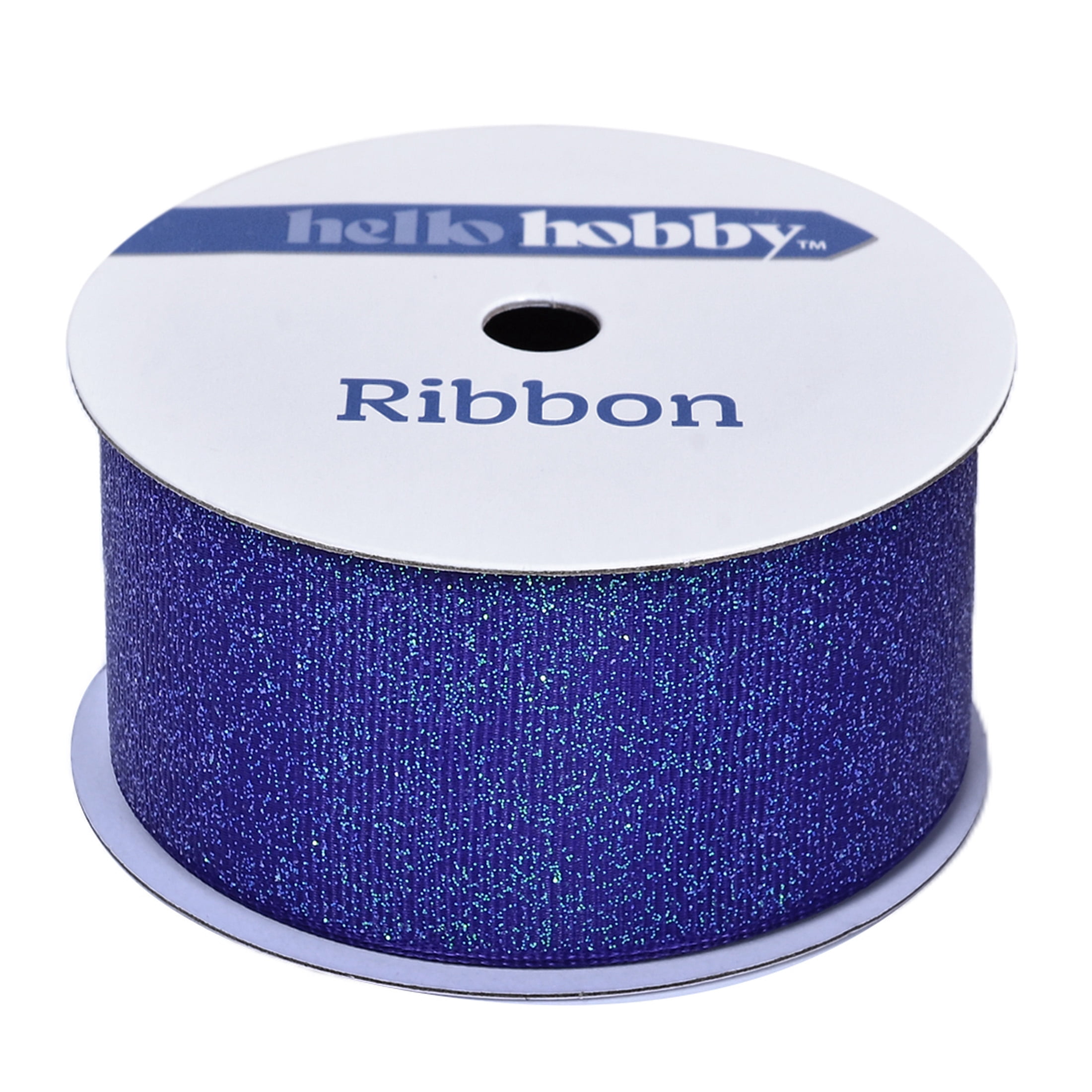 Gwen Studios 1.5" Sparkle Purple Grosgrain Ribbon, 7 Yards