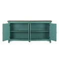 thumbnail image 6 of Liberty Furniture Industies, INC Kensington 4 Door Accent Cabinet in Turquoise w/ Worn Wood Tone Top, 6 of 9