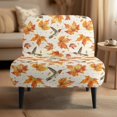 thumbnail image 2 of HELLHERO Hummingbird Maple leaf Accent Chair Cover, Elastic Bottom Elastic Feature Armless Chair Slipcovers for Dining Room Home, 2 of 8