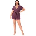 thumbnail image 4 of ORUYROP Women's Asymmetrical Solid Overlap Bodycon Workwear Skirt, 4 of 7