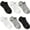 6 Pairs-Black+Gray+White, variant on 1 Pairs No Show Socks for Women Ruffle Socks Low Cut Socks Cute Ankle Frilly Short Cotton Socks