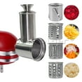 thumbnail image 2 of Metal Prep Slicer & Shredder Stand Mixer Attachment for KitchenAid  Food Home Commercial Kitchen Bussiness, 2 of 10