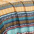 thumbnail image 6 of Chezmoi Collection Amara 3-Piece Boho Stripe Bed Sheet Set, Floral Colorful Bohemian Printed Brushed Microfiber Deep Pocket Sheets & Pillowcases, Twin, 6 of 10