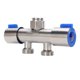 thumbnail image 1 of Divisor De Babero De Manguera, Control Independiente Multifuncional Engrosado, Suministro De Agua De 2 , Divisor De Manguera De Jardín Para Calentador De Agua, 1 of 7